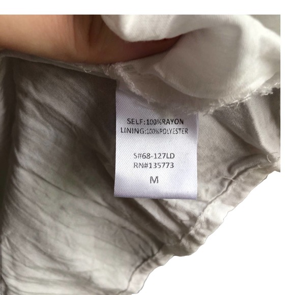 VICI Womens M Blue Gray Boho Maxi Dress Surplice Neck Elastic Waist Front Slits - Picture 6 of 8